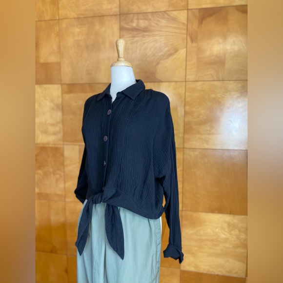 NWOT Free People Lightweight Button down - Picture 6 of 7